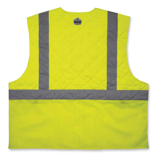 Chill-its 6668 Class 2 Hi-vis Safety Cooling Vest. Polymer, Large, Lime, Ships In 1-3 Business Days - Image 2