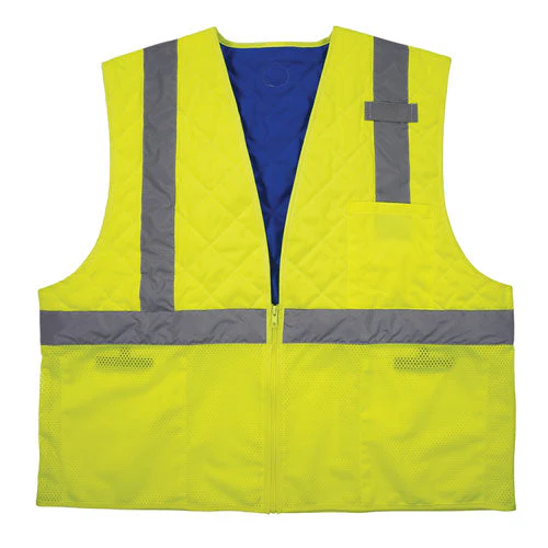 Chill-its 6668 Class 2 Hi-vis Safety Cooling Vest, Polymer, X-large, Lime, Ships In 1-3 Business Days - Image 1