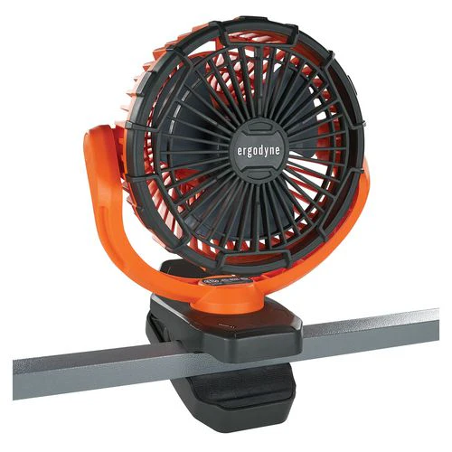 Chill-its 6090 Rechargeable Portable Jobsite Fan, 9.5, Orange/black, Ships In 1-3 Business Days - Image 2