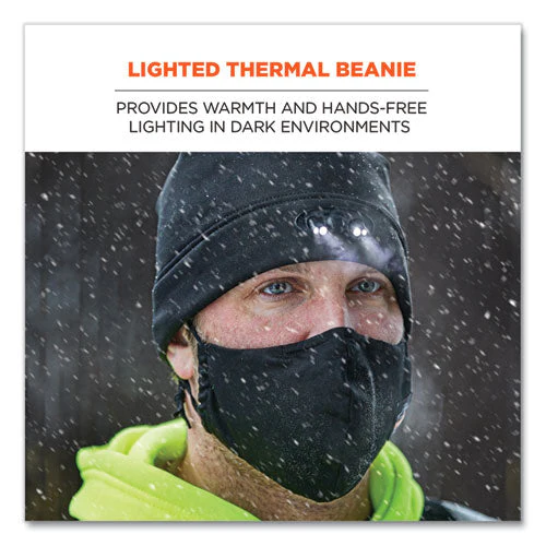 N-ferno 6804 Skull Cap Winter Hat With Led Lights, One Size Fits Mosts, Lime, Ships In 1-3 Business Days - Image 2
