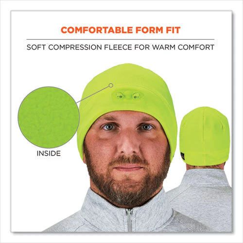 N-ferno 6804 Skull Cap Winter Hat With Led Lights, One Size Fits Mosts, Lime, Ships In 1-3 Business Days - Image 3