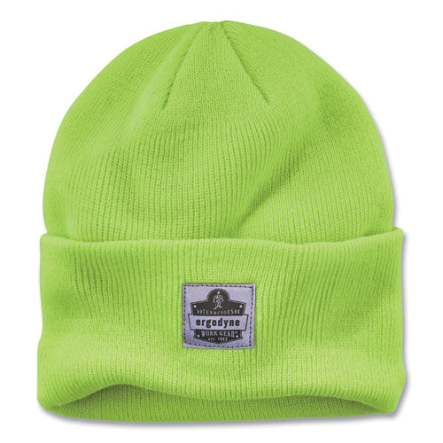 N-ferno 6806 Cuffed Rib Knit Winter Hat, One Size Fits Most, Lime, Ships In 1-3 Business Days - Image 1