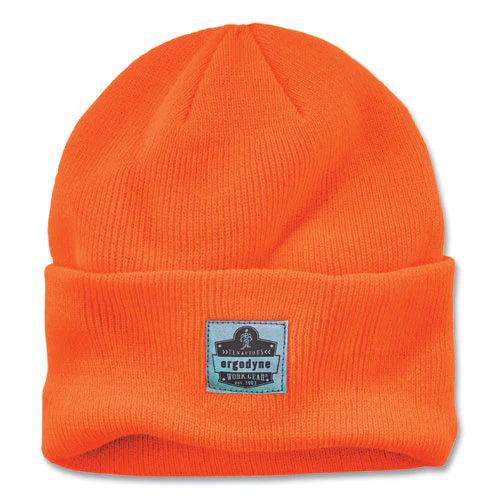 N-ferno 6806 Cuffed Rib Knit Winter Hat, One Size Fits Most, Orange, Ships In 1-3 Business Days - Image 1