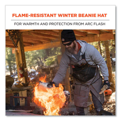 N-ferno 6820 Fr Cotton Fleece Knit Hat, One Size Fits Most, Black, Ships In 1-3 Business Days - Image 3