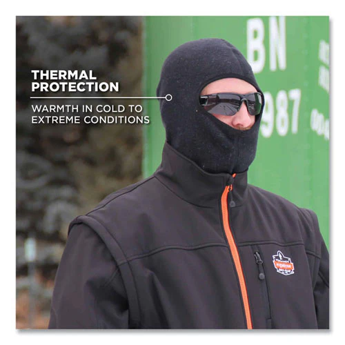 N-ferno 6828 Modacrylic Blend Fr Fleece Balaclava Face Mask, One Size Fits Most, Black, Ships In 1-3 Business Days - Image 2