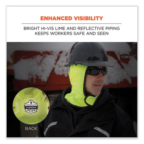 N-ferno 6842 2-layer Poly Shoulder Winter Liner, Fleece/polyester, One Size Fits Most, Lime, Ships In 1-3 Business Days - Image 2