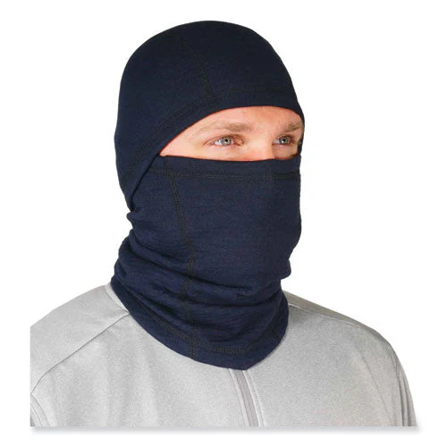 N-ferno 6847 Fr Dual Compliant Balaclava Face Mask, Polartec Fr Power Grid Fleece, One Size, Navy, Ships In 1-3 Business Days - Image 3