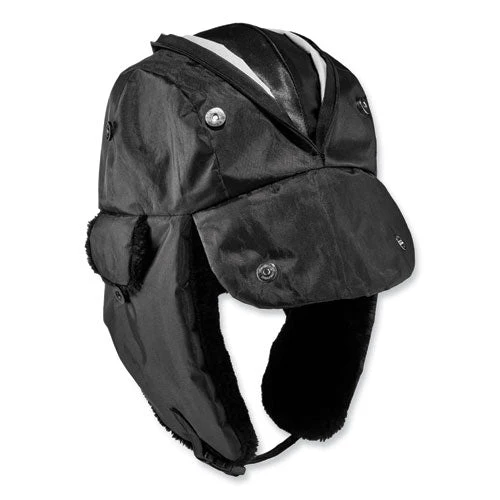 N-ferno 6802z Zippered Trapper Hat, Small/medium, Black, Ships In 1-3 Business Days - Image 1