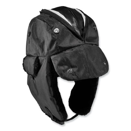 N-ferno 6802z Zippered Trapper Hat, Large/x-large, Black, Ships In 1-3 Business Days - Image 1