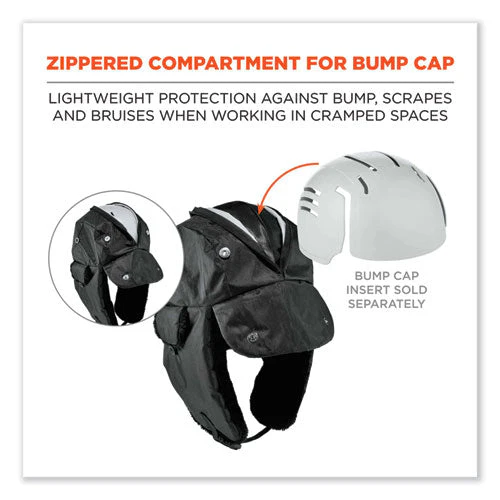 N-ferno 6802z Zippered Trapper Hat, Large/x-large, Black, Ships In 1-3 Business Days - Image 2