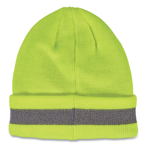 N-ferno 6803 Reflective Rib Knit Winter Hat, One Size Fits Most, Lime, Ships In 1-3 Business Days - Image 2