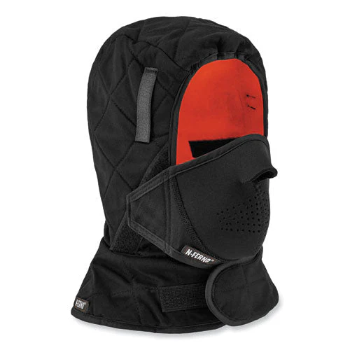 N-ferno 6878 3-layer Winter Liner + Mouthpiece Kit, Fleece/neoprene/polyester, One Size, Black, Ships In 1-3 Business Days - Image 1