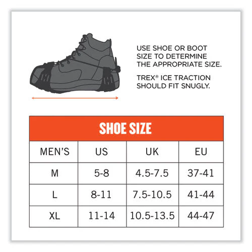 Trex 6325 Spikeless Traction Devices, Medium (men's Size 8 To 11), Black, Pair, Ships In 1-3 Business Days - Image 3