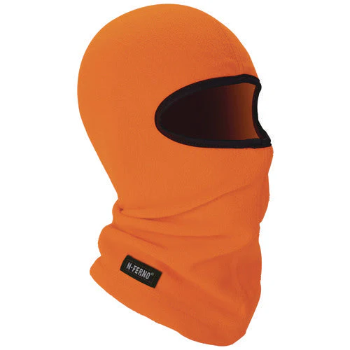 N-ferno 6821 Fleece Balaclava Face Mask, One Size Fits Most, Orange, Ships In 1-3 Business Days - Image 1