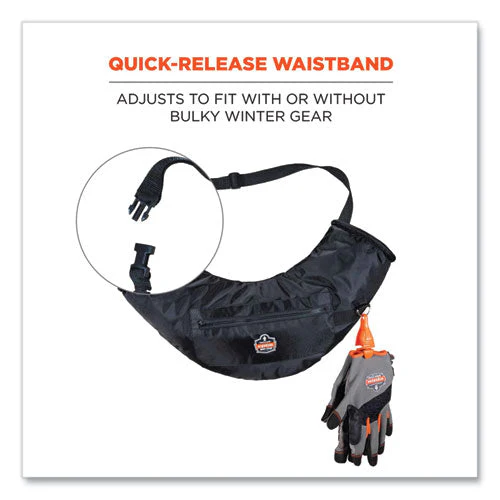 N-ferno 6980 Winter Hand Warmer Muff, Nylon/fleece/neoprene, One Size Fits Most, Black, Ships In 1-3 Business Days - Image 2