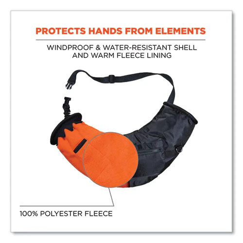 N-ferno 6980 Winter Hand Warmer Muff Kit With 5 Hand Warmer Packets, Nylon/fleece/neoprene, Black, Ships In 1-3 Business Days - Image 2