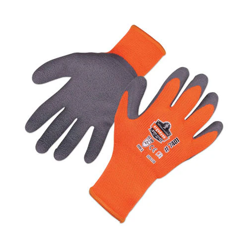 Proflex 7401 Coated Lightweight Winter Gloves, Orange, Medium, Pair, Ships In 1-3 Business Days - Image 1