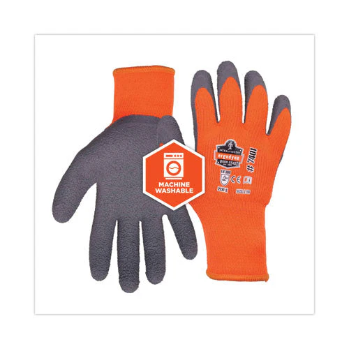 Proflex 7401 Coated Lightweight Winter Gloves, Orange, Medium, Pair, Ships In 1-3 Business Days - Image 3