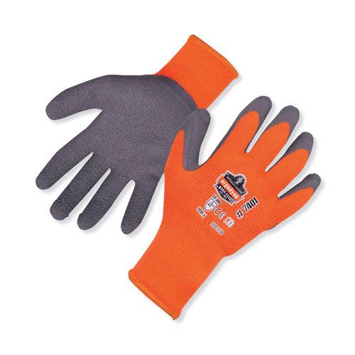 Proflex 7401 Coated Lightweight Winter Gloves, Orange, Large, Pair, Ships In 1-3 Business Days - Image 1