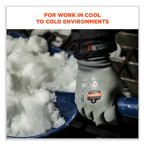 Proflex 7501 Coated Waterproof Winter Gloves, Gray, X-large, Pair, Ships In 1-3 Business Days - Image 2
