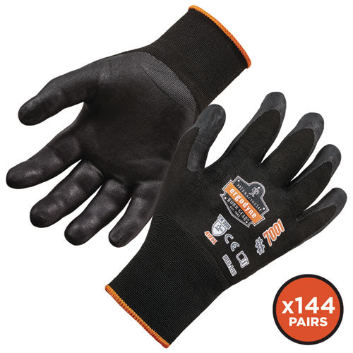 Proflex 7001 Nitrile-coated Gloves, Black, X-small, 12 Pairs, Ships In 1-3 Business Days - Image 3