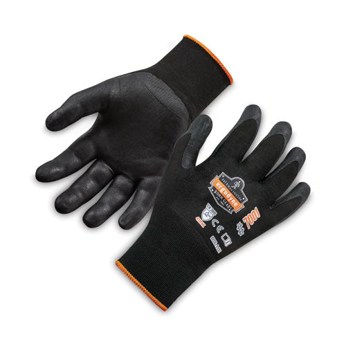 Proflex 7001 Nitrile-coated Gloves, Black, Large, 144 Pairs/pack, Ships In 1-3 Business Days - Image 1