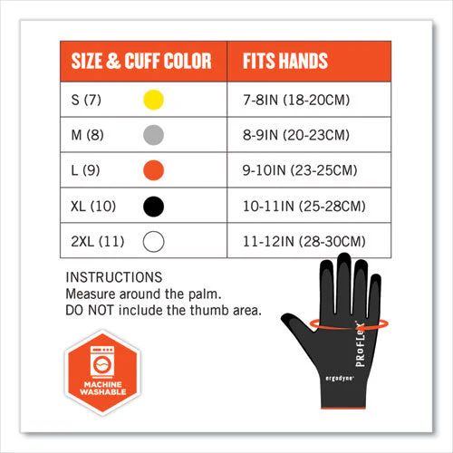 Proflex 7001-case Nitrile Coated Gloves, Black, X-large, 144 Pairs/carton, Ships In 1-3 Business Days - Image 2