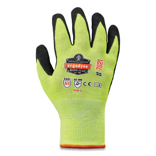Proflex 7021-case Hi-vis Nitrile Coated Cr Gloves, Lime, Small, 144 Pairs/carton, Ships In 1-3 Business Days - Image 1