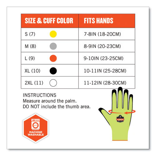 Proflex 7021-case Hi-vis Nitrile Coated Cr Gloves, Lime, Medium, 144 Pairs/carton, Ships In 1-3 Business Days - Image 3