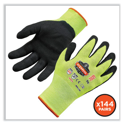 Proflex 7021-case Hi-vis Nitrile Coated Cr Gloves, Lime, 2x-large, 144 Pairs/carton, Ships In 1-3 Business Days - Image 3