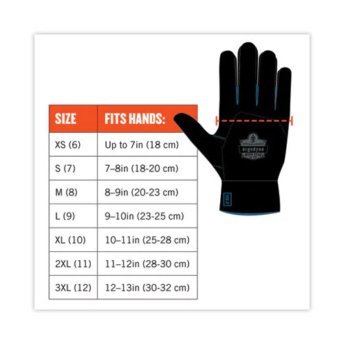 Proflex 7401 Coated Lightweight Winter Gloves, Orange, Large, 144 Pairs, Ships In 1-3 Business Days - Image 2