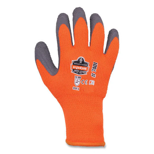 Proflex 7401-case Coated Lightweight Winter Gloves, Orange, X-large, 144 Pairs/carton, Ships In 1-3 Business Days - Image 1
