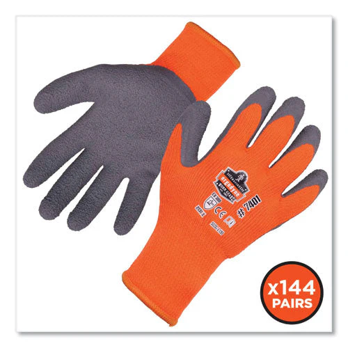 Proflex 7401-case Coated Lightweight Winter Gloves, Orange, X-large, 144 Pairs/carton, Ships In 1-3 Business Days - Image 3