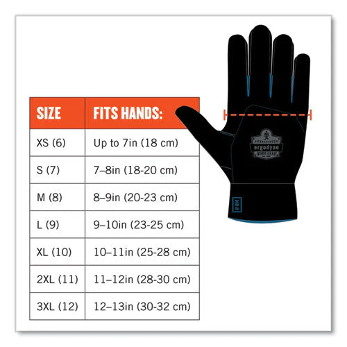 Proflex 7501-case Coated Waterproof Winter Gloves, Gray, Small, 144 Pairs/carton, Ships In 1-3 Business Days - Image 2