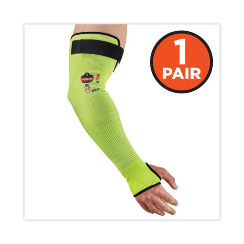 Proflex 7941-pr Cr Protective Arm Sleeve, 18", Lime, Pair, Ships In 1-3 Business Days - Image 3