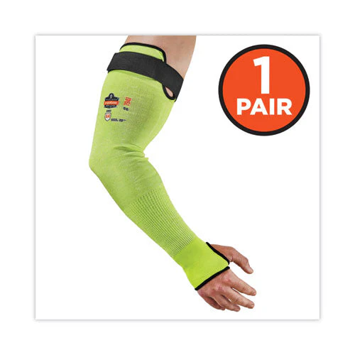 Proflex 7941-pr Cr Protective Arm Sleeve, 22", Lime, Pair, Ships In 1-3 Business Days - Image 3