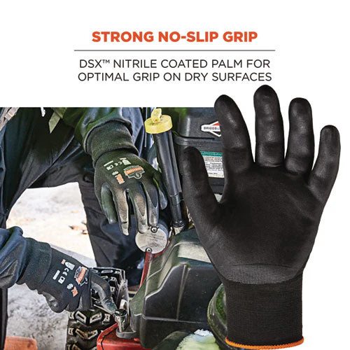 Proflex 7001 Nitrile-coated Gloves, Black, X-small, Pair, Ships In 1-3 Business Days - Image 2