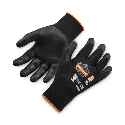 Proflex 7001 Nitrile-coated Gloves, Black, Large, Pair, Ships In 1-3 Business Days - Image 1