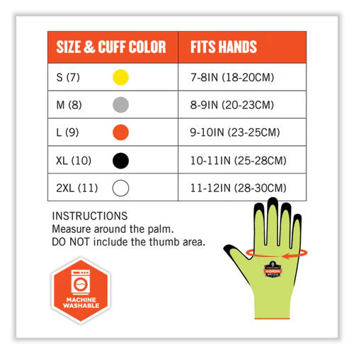 Proflex 7021 Hi-vis Nitrile-coated Cr Gloves, Lime, Small, Pair, Ships In 1-3 Business Days - Image 3