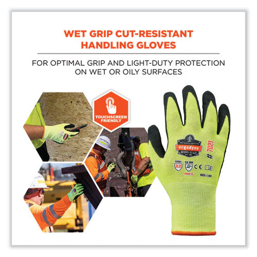 Proflex 7021 Hi-vis Nitrile-coated Cr Gloves, Lime, X-large, Pair, Ships In 1-3 Business Days - Image 2