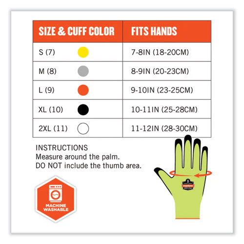Proflex 7022 Ansi A2 Coated Cr Gloves Dsx, Lime, X-large, Pair, Ships In 1-3 Business Days - Image 2