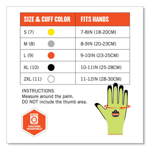Proflex 7022 Ansi A2 Coated Cr Gloves Dsx, Lime, 2x-large, Pair, Ships In 1-3 Business Days - Image 3