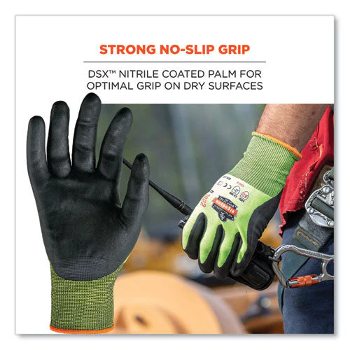 Proflex 7022 Ansi A2 Coated Cr Gloves Dsx, Lime, 2x-large, Pair, Ships In 1-3 Business Days - Image 2