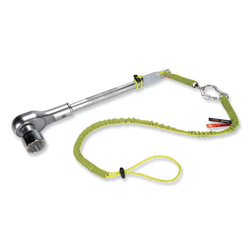 Squids 3100 Lanyard W/aluminum Carabiner + Cinch-loop, 10 Lb Max Work Capacity, 35" To 45", Lime, Ships In 1-3 Business Days - Image 3