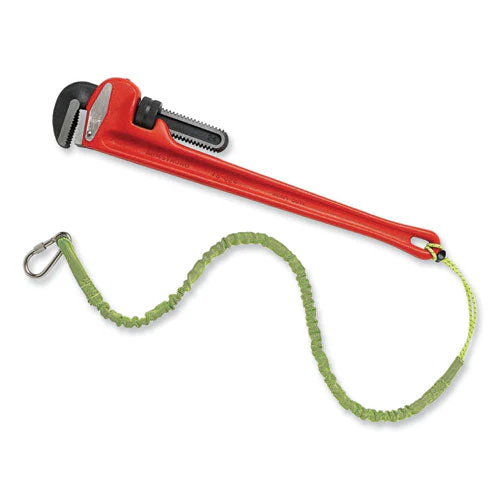 Squids 3101 Lanyard W/stainless Steel Carabiner+cinch-loop, 15 Lb Max Work Cap, 42" To 54", Lime, Ships In 1-3 Business Days - Image 3