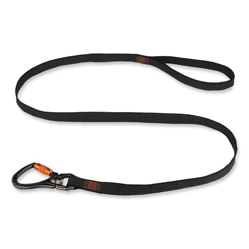 Squids 3129 Tool Lanyard W/double-locking Swivel Carabiner+loop, 40 Lb Max Work Cap, 76", Black, Ships In 1-3 Business Days - Image 1