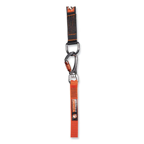 Squids 3149 Tool Lanyard With Xl + Swivel Carabiners, 80 Lb Max Work Capacity, 76", Orange/black, Ships In 1-3 Business Days - Image 2