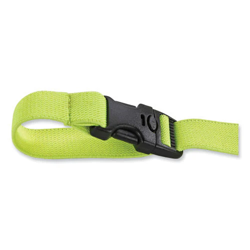 Squids 3150 Elastic Lanyard With Buckle, 2 Lb Max Working Capacity, 18" To 48" Long, Lime, Ships In 1-3 Business Days - Image 1