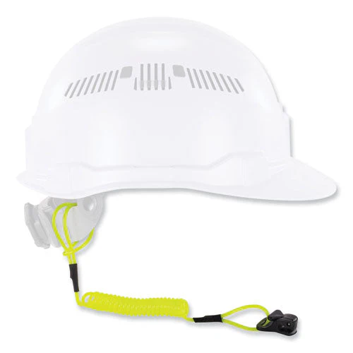 Squids 3158 Coiled Lanyard With Clamp, 2 Lb Max Working Capacity, 12" To 48" Long, Lime, Ships In 1-3 Business Days - Image 3