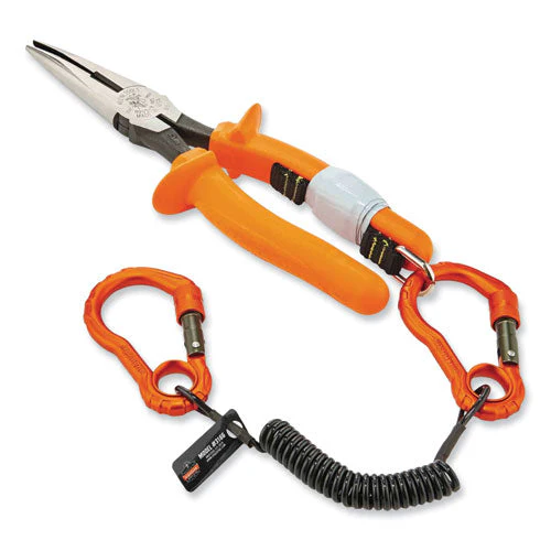 Squids 3166 Coiled Tool Lanyard With Two Carabiners, 2 Lb Max Working Capacity, 12" Long, Black, Ships In 1-3 Business Days - Image 3